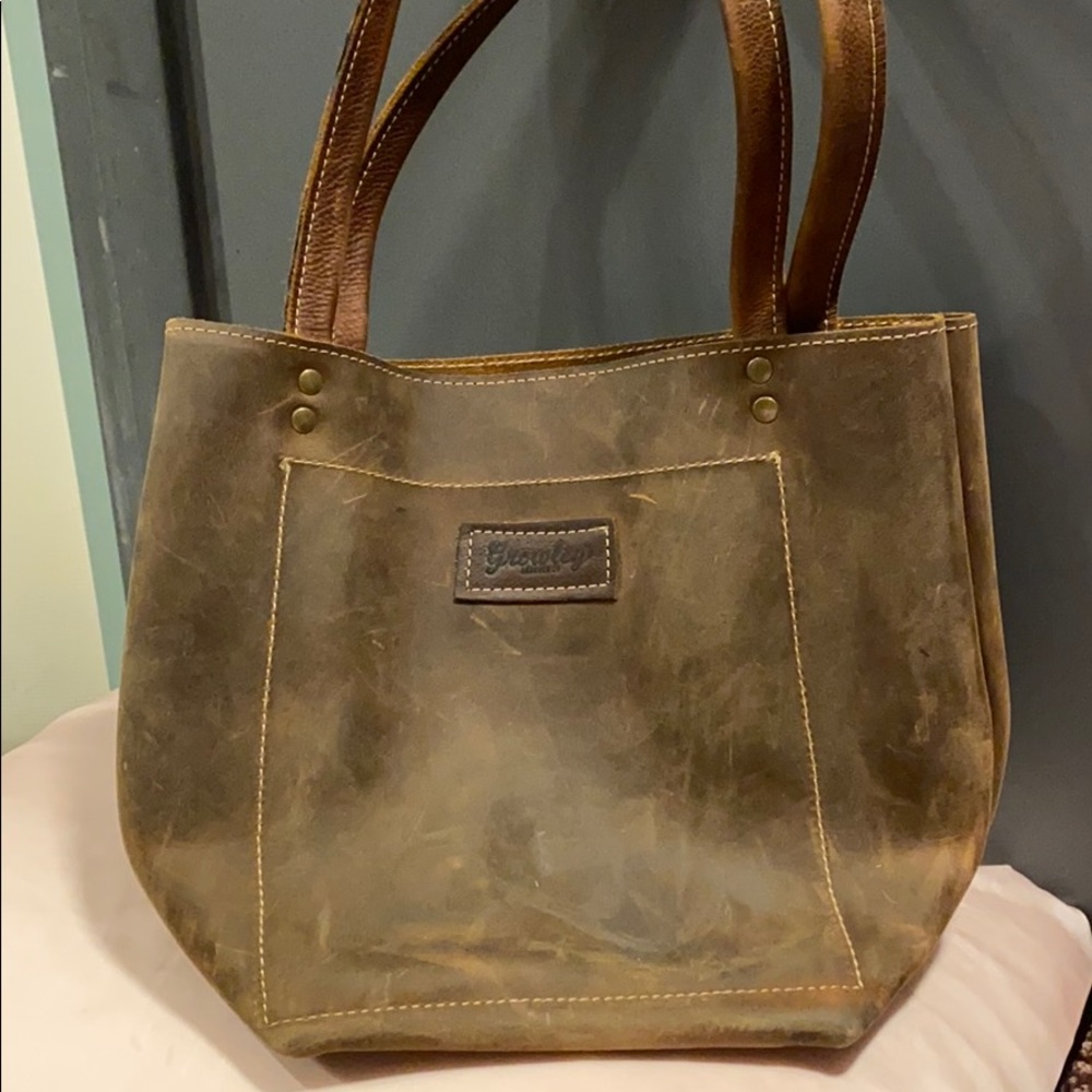 Growley leather tote
